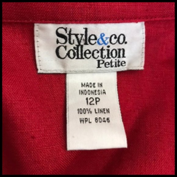 100% Linen Short Top or Light Jacket Size 12 P - Picture 8 of 9